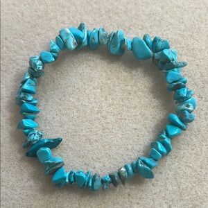Faux Turquoise Stone Chip Bracelet